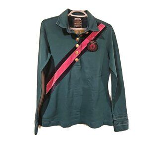 Tom Joule Long Sleeve US 8 Equestrian Green Horseman Riding Sporty Quiet Luxury